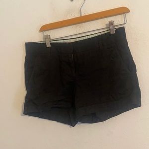 J. CREW SOLID BLACK SHORTS SIZE 4